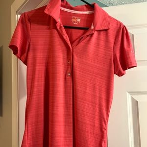 Pink Puma Golf Shirt